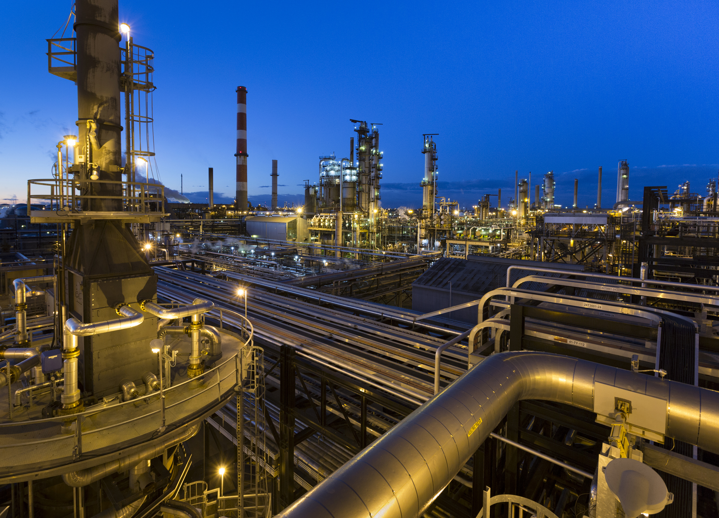Strathcona Refinery at twilight