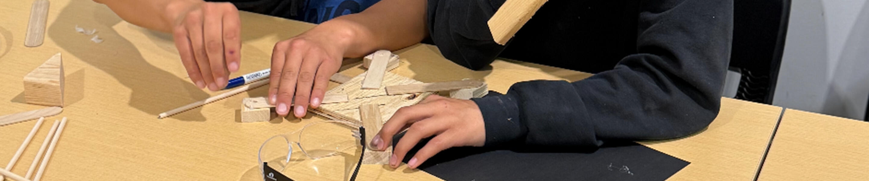 First Nations students participating in STEM program activities