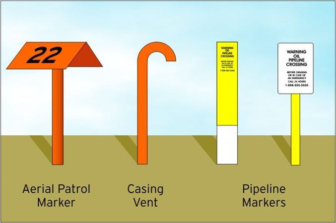 examples of pipeline markers