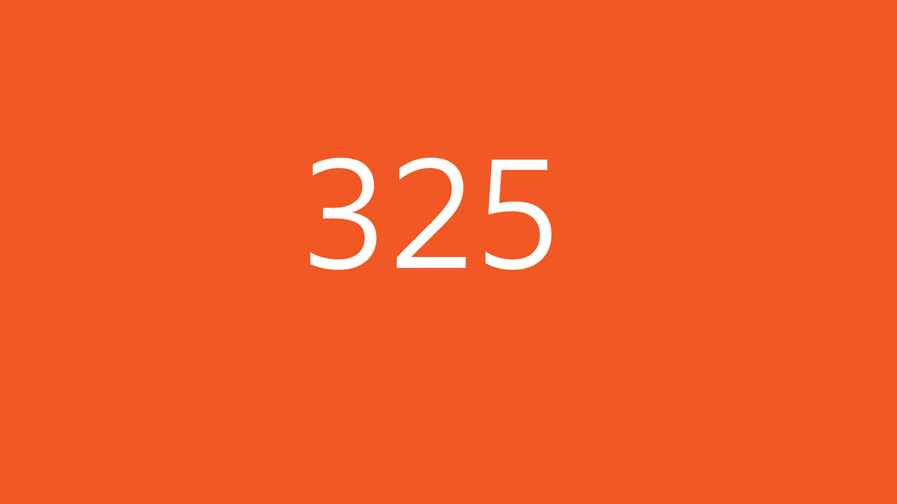graphic of 325