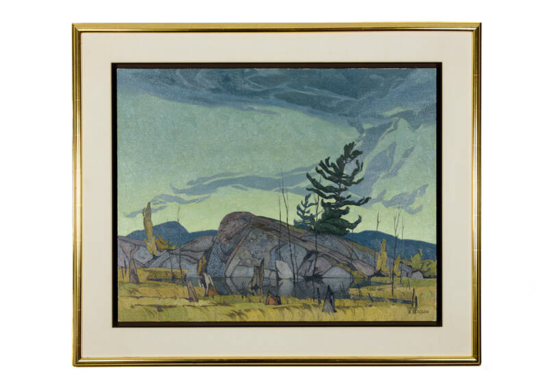 A.J. Casson – Twilight Near Britt (1960). Donated to the National Gallery of Canada in Ottawa.