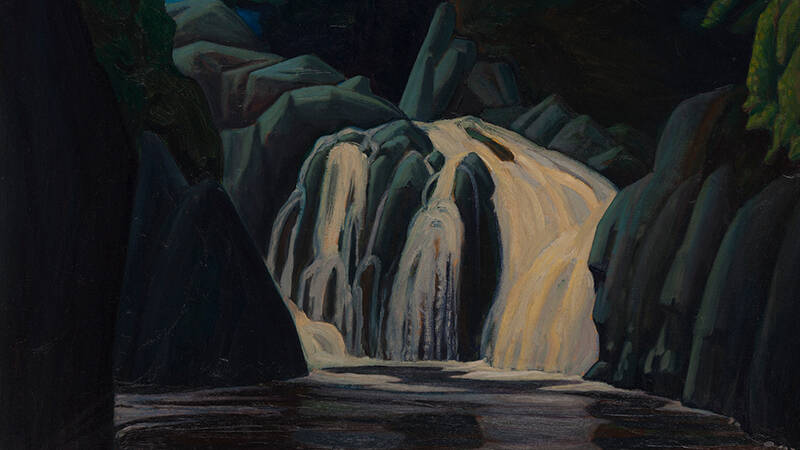 Lawren S. Harris – Algoma Waterfall. Donated to the Glenbow Museum in Calgary.