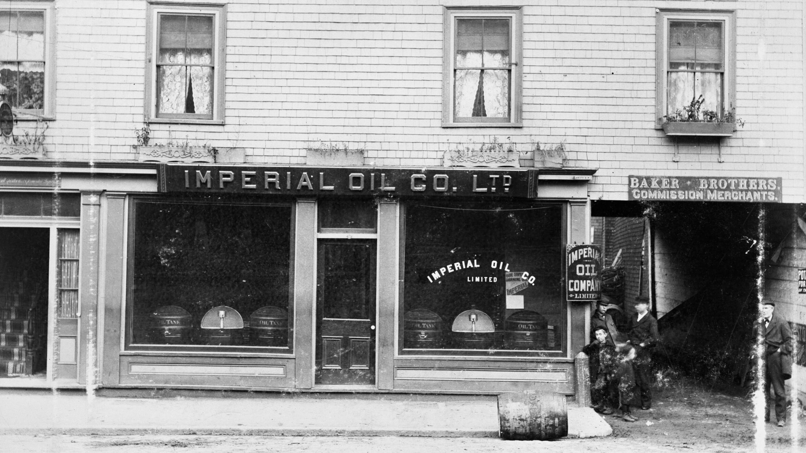 Twenty-three branch offices across from Halifax to Victoria give Imperial a presence across Canada. Pictured: Imperial office in Halifax, Nova Scotia below the Caledonia Hotel.