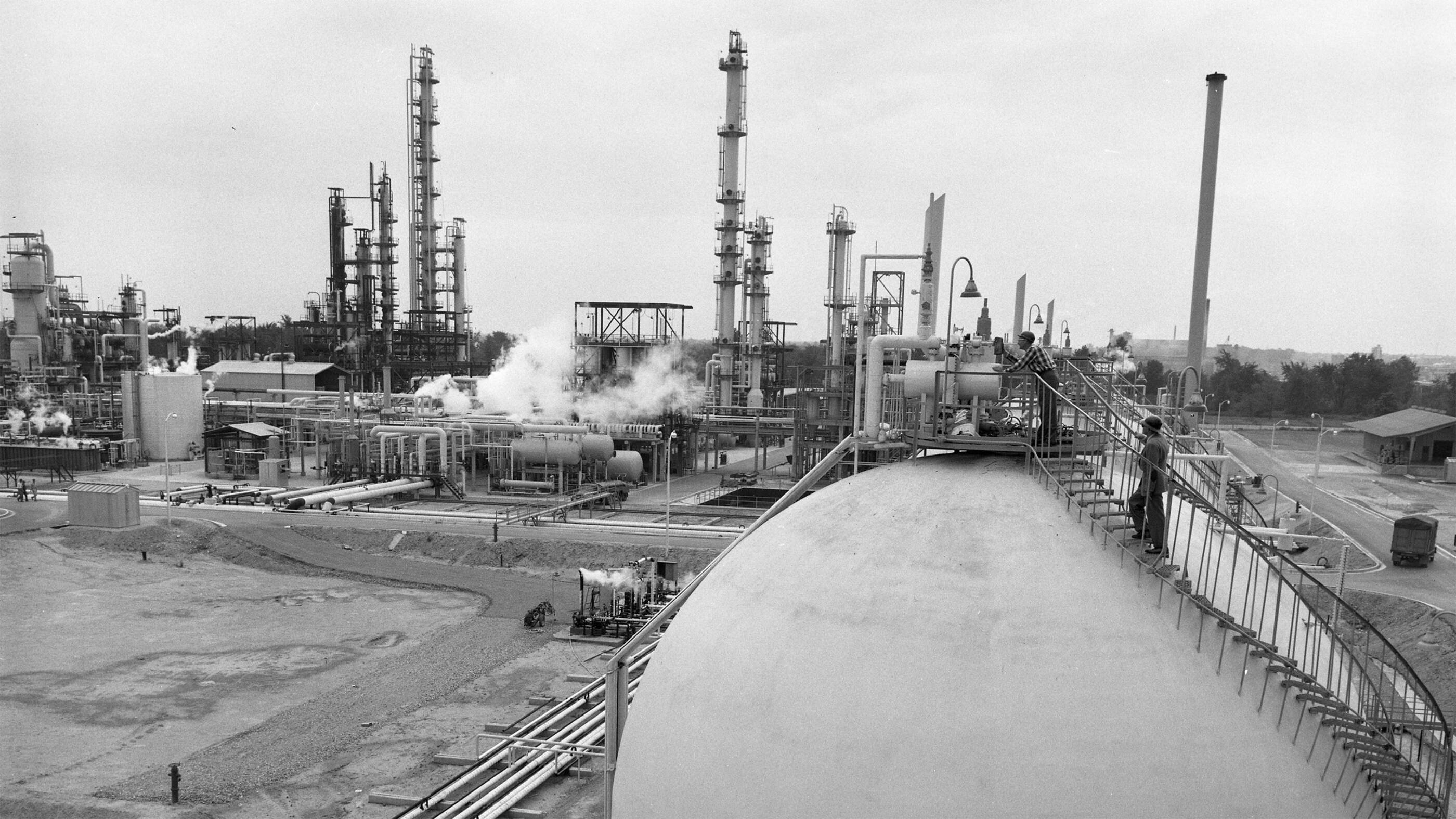Archival photo of Imperial Oil's early operations in Canada