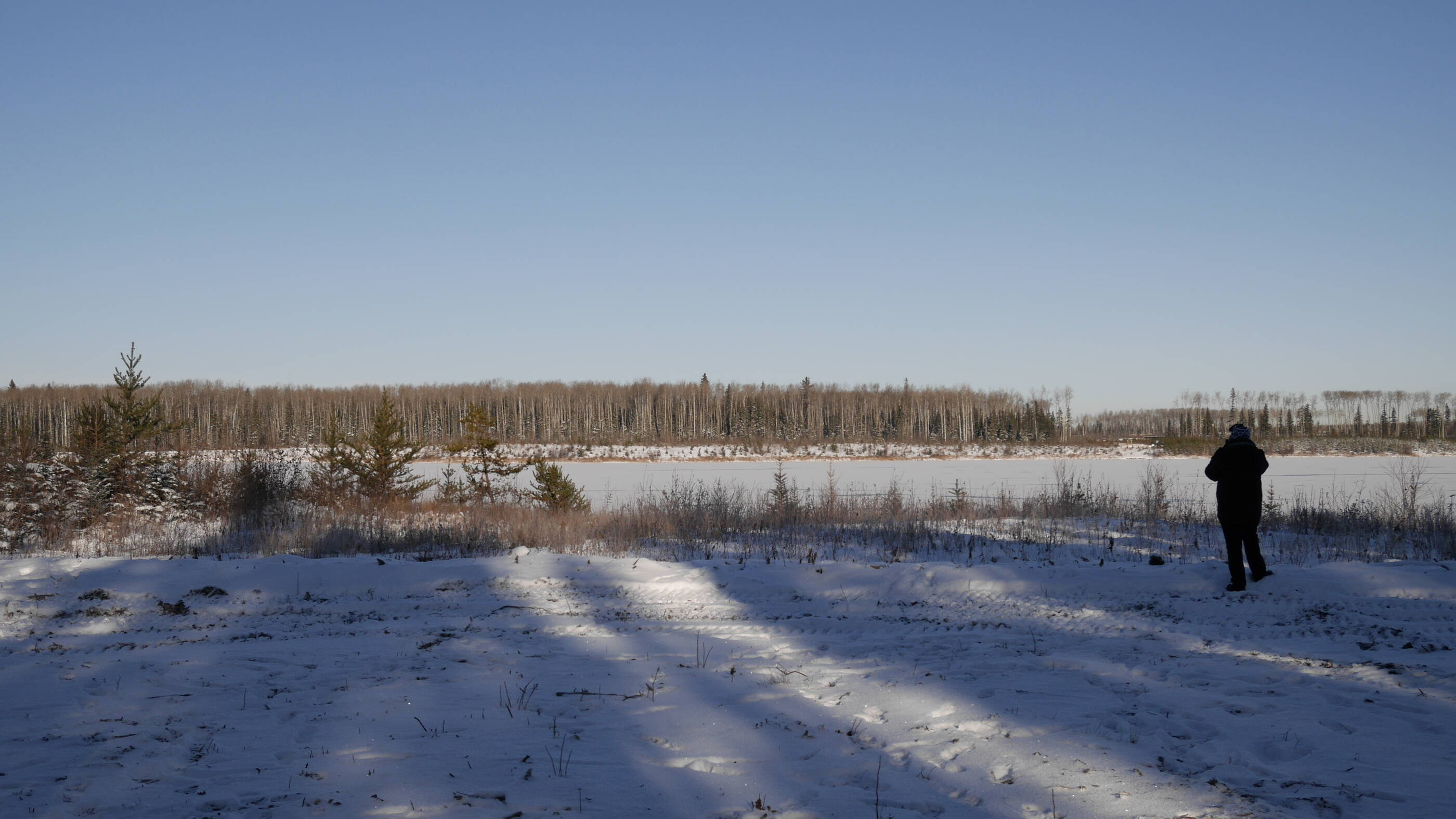 Indigenous community members bless lake construction project