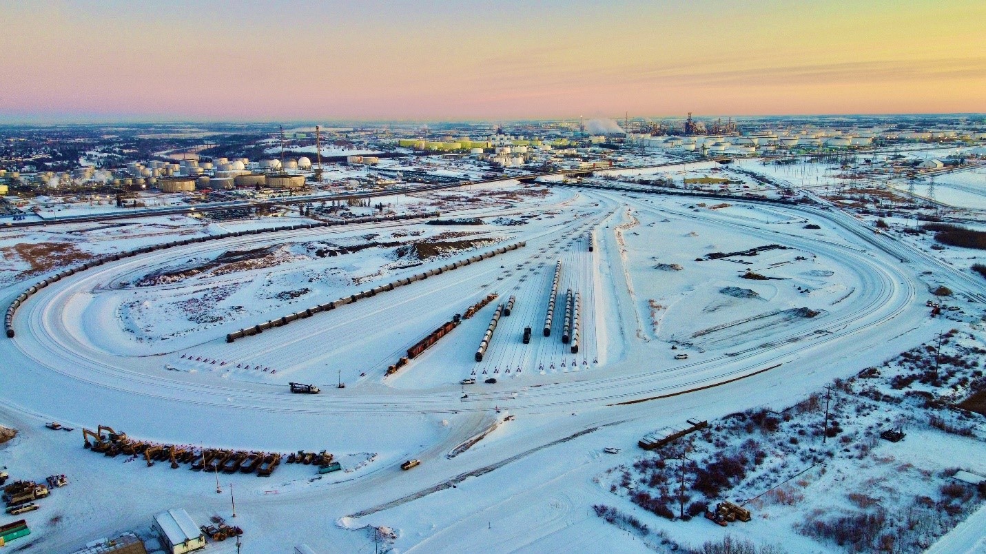 Expanded rail capacity in support of Strathcona refinery and future renewable diesel facility